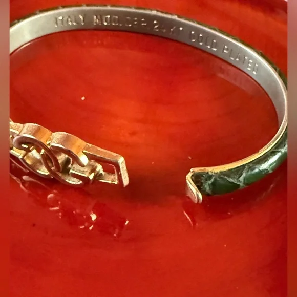 Vintage GUCCI leather cuff - Picture 4 of 8